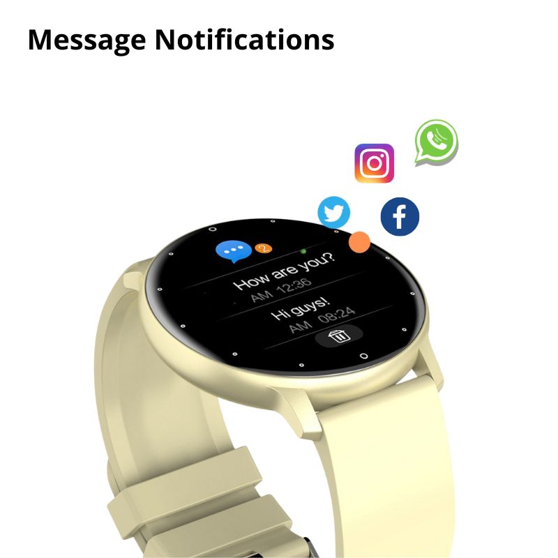 Smart Watch Fitness Tracker Waterproof Touch Screen iOS Android Unisex