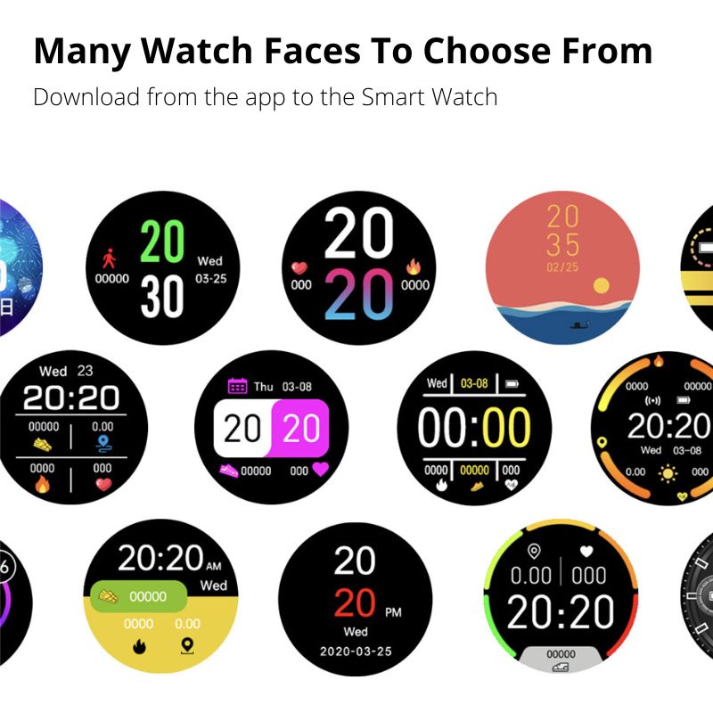 Smart Watch Fitness Tracker Waterproof Touch Screen iOS Android Unisex