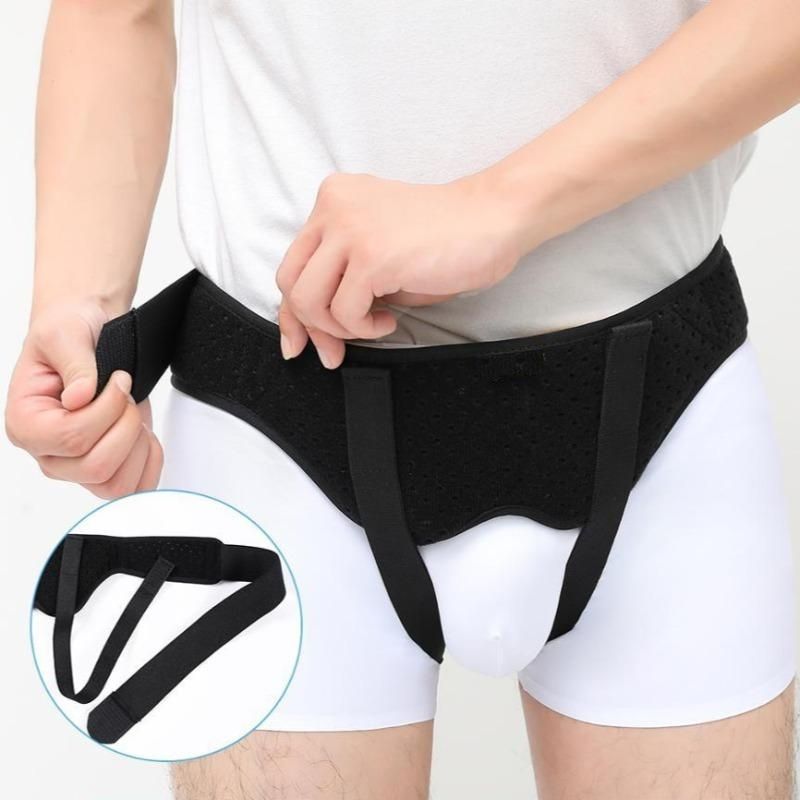 Hernia Belt Truss Support Single Or Double Inguinal Hernia Support Brace 2 Removable Compression Pads Comfortable Material Unisex-Body Support-Fit Sports