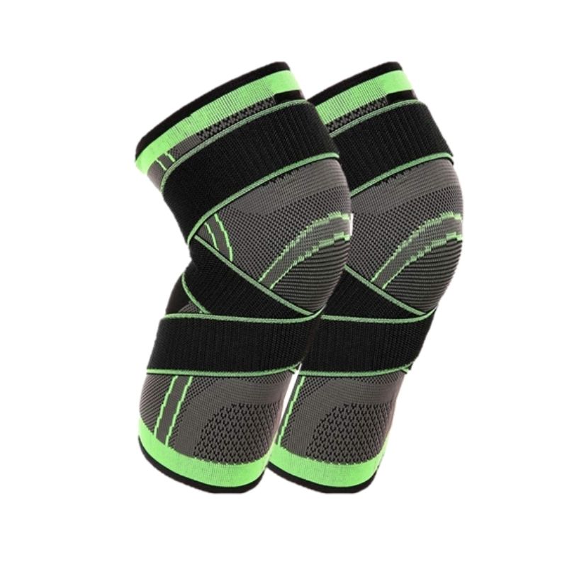 Pair Knee Supports Knee Compression Sleeves Alleviate Knee Pain Joint Pain Arthritis Running Fitness Elastic Wrap Knee Brace Unisex-Body Support-Fit Sports