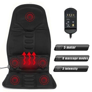 Massage Chair For At Home Car Or Office Body Massager Massage Seat With Heat Option Great For Neck Pain Lumbar Support Legs And Back-Massage Equipment-Fit Sports