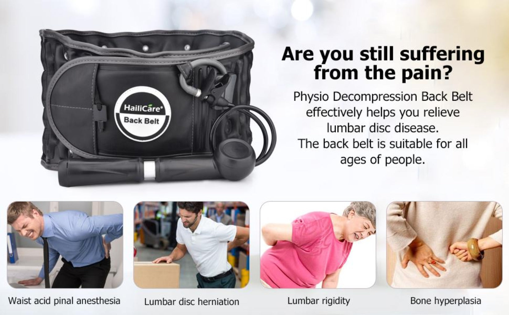 Decompression Back Support Belt Relieve Back Pain From Degenerative Disc Disease Spinal Stenosis Sciatica And More Unisex-Body Support-Fit Sports
