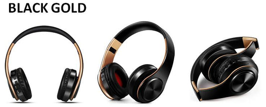 Bluetooth Headphones Wireless Headset with Microphone FM Radio MP3 Player Noise Cancelation Soft Comfortable-Bluetooth Headphones & Accessories-Fit Sports