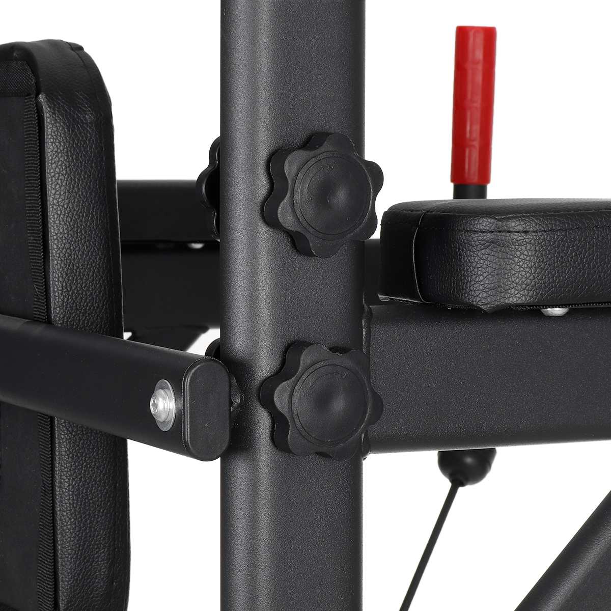 Multi-Function Power Station 4-in-1 Power Tower With Chin Up Bar Push Up Handles Leg Raises Dip Station And More Unisex-Cardio & Exercise Equipment-Fit Sports