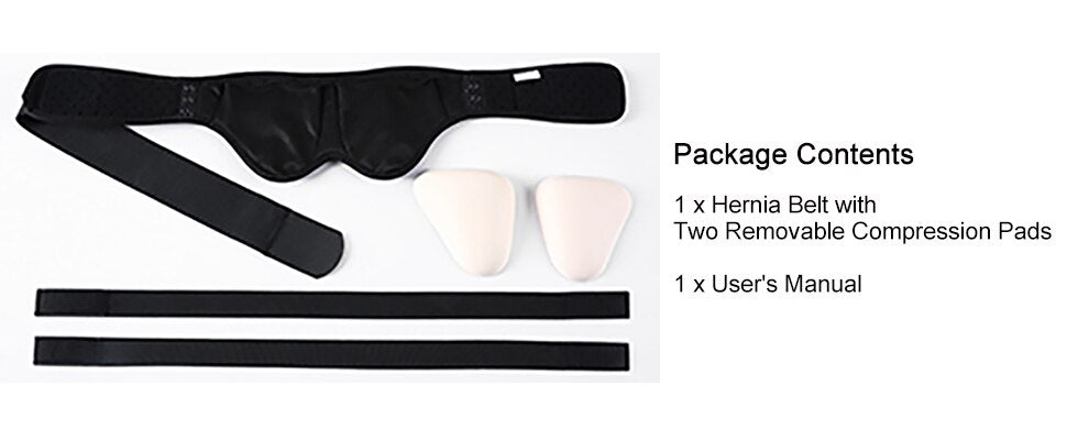 Hernia Belt Truss Support Single Or Double Inguinal Hernia Support Brace 2 Removable Compression Pads Comfortable Material Unisex-Body Support-Fit Sports