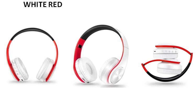 Bluetooth Headphones Wireless Headset with Microphone FM Radio MP3 Player Noise Cancelation Soft Comfortable-Bluetooth Headphones & Accessories-Fit Sports