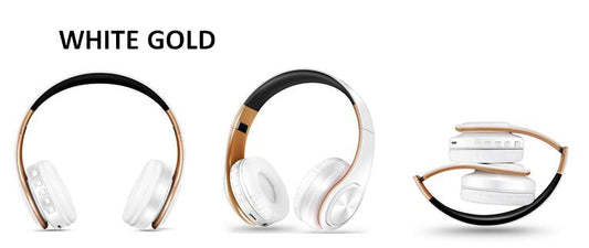 Bluetooth Headphones Wireless Headset with Microphone FM Radio MP3 Player Noise Cancelation Soft Comfortable-Bluetooth Headphones & Accessories-Fit Sports