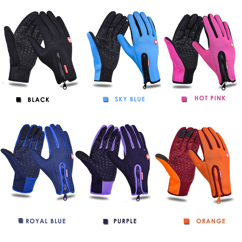 Winter Gloves Insulated Water Proof Touchscreen Great For Driving Cycling Skiing Camping Hiking Unisex-Bike Accessories-Fit Sports