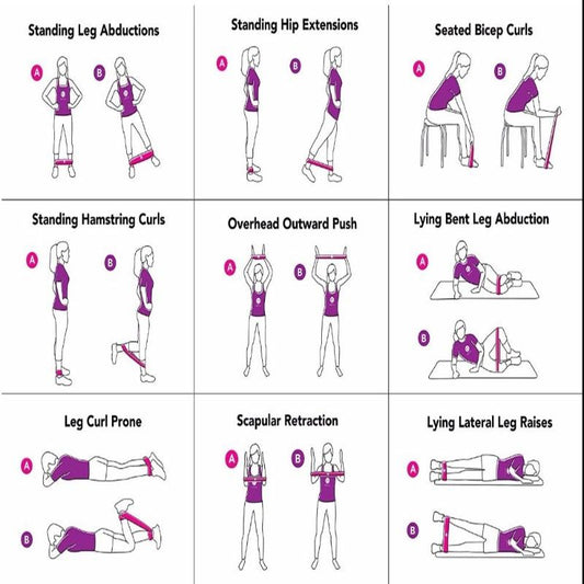 Resistance Bands Set Latex Resistance Bands Great For Home Workouts Fitness Training Yoga Gym Strength Training-Fitness Accessories-Fit Sports