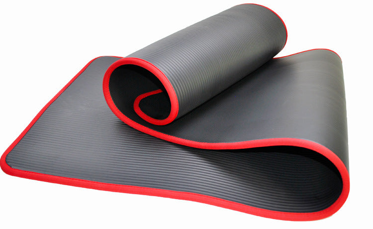 Yoga Mat 1/2 x 24 x 72 Inch Quality Comfortable Thick High Density Anti-Tear With Carrying Strap Unisex-Fitness Accessories-Fit Sports