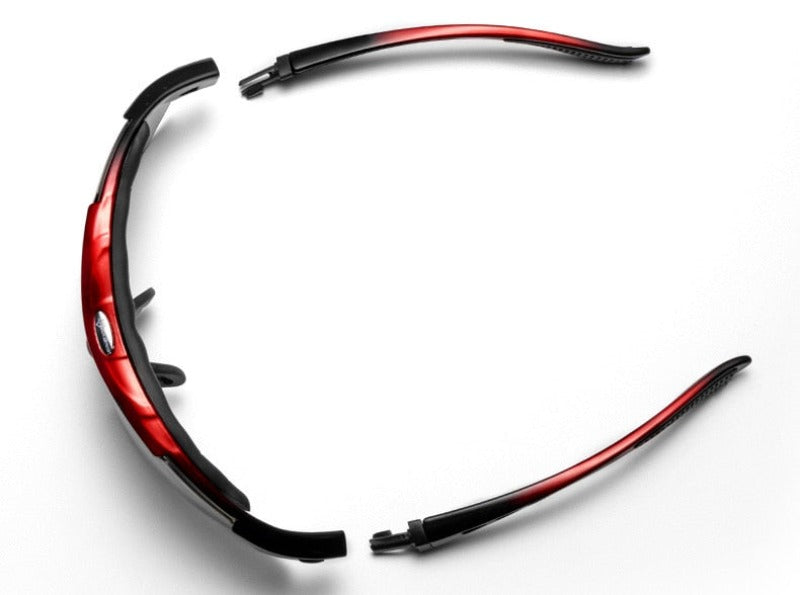 Polarized Sports Prescription Frame Sunglasses with 5 Interchangeable Lenses With UV400 Protection-Bike Accessories-Fit Sports