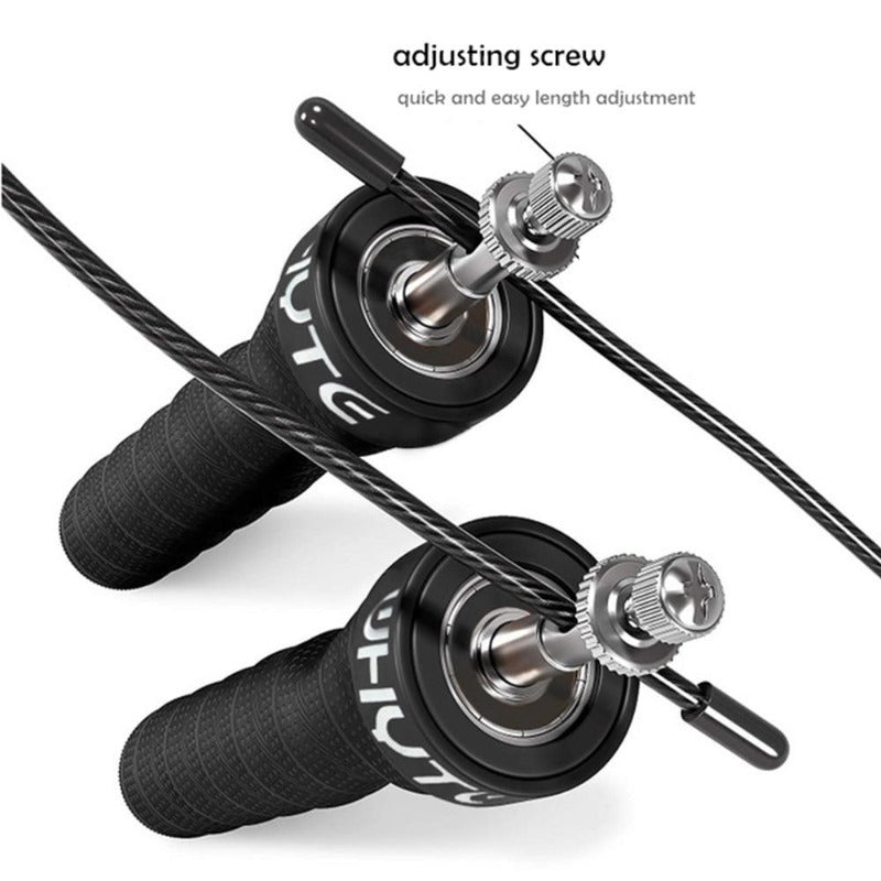 Pro High Speed Jump Rope Skipping Rope Fitness Jump Ropes Adjustable Cables Crossfit Jump Rope Double Unders Boxing Jumping Rope-Fitness Accessories-Fit Sports