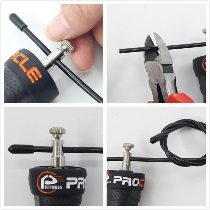 Pro High Speed Jump Rope Skipping Rope Fitness Jump Ropes Adjustable Cables Crossfit Jump Rope Double Unders Boxing Jumping Rope-Fitness Accessories-Fit Sports