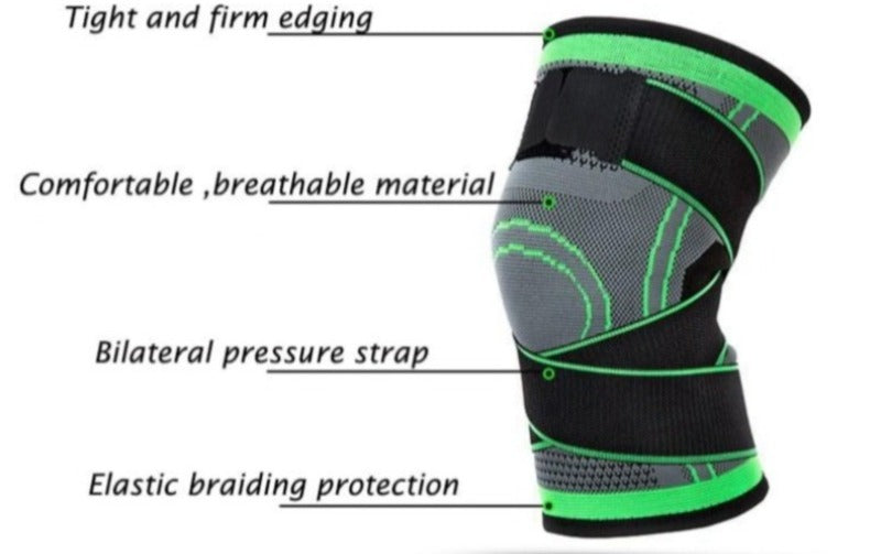 Pair Knee Supports Knee Compression Sleeves Alleviate Knee Pain Joint Pain Arthritis Running Fitness Elastic Wrap Knee Brace Unisex-Body Support-Fit Sports
