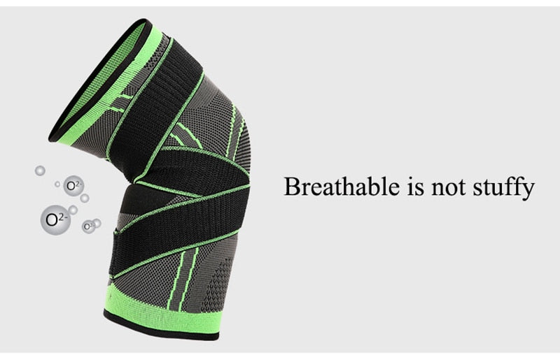 Pair Knee Supports Knee Compression Sleeves Alleviate Knee Pain Joint Pain Arthritis Running Fitness Elastic Wrap Knee Brace Unisex-Body Support-Fit Sports