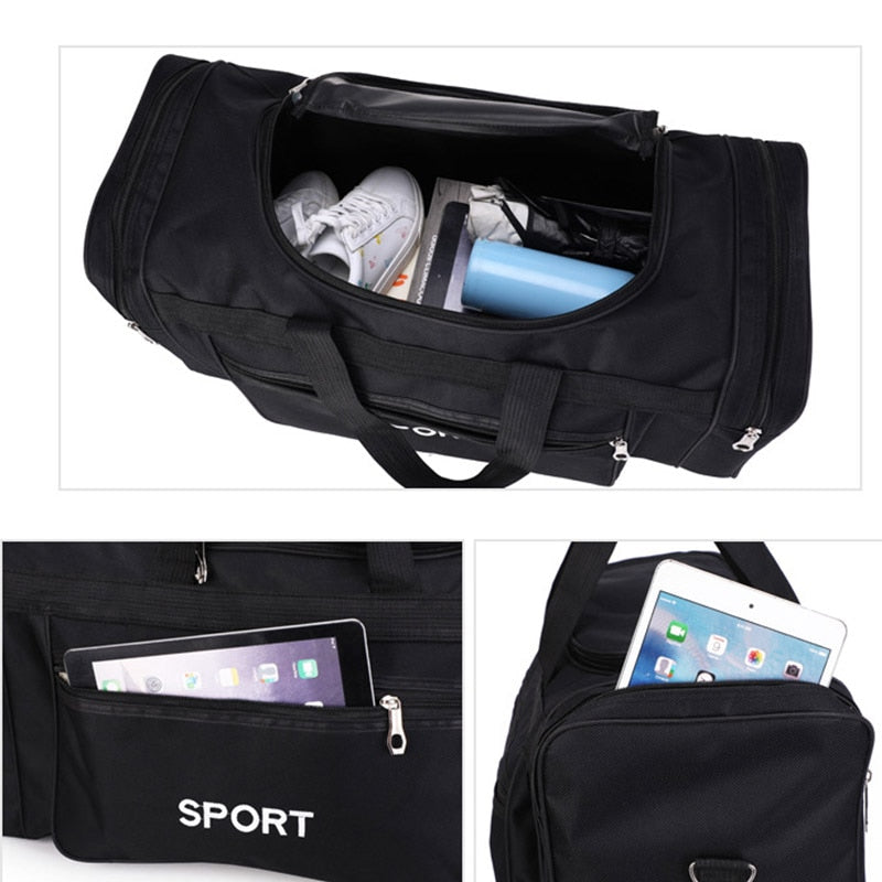 Large Gym Bag Sports Bag Waterproof Use For Gym Travel Bag Unisex-Fitness Accessories-Fit Sports