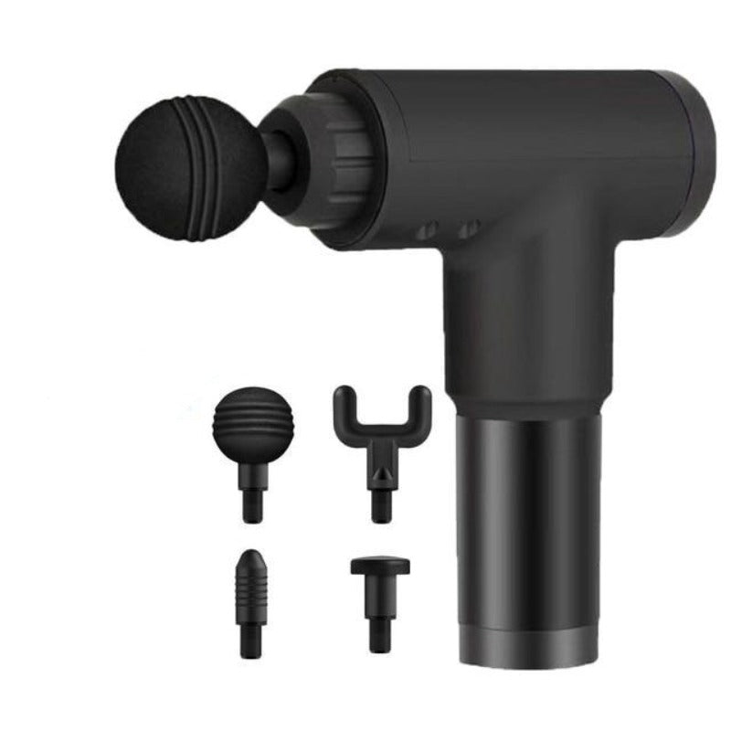 Massage Gun Percussion Gun 6 Speeds 4 Heads Cordless Handheld Massager for Deep Muscle Relaxation Quiet Brushless Motor-Massage Equipment-Fit Sports