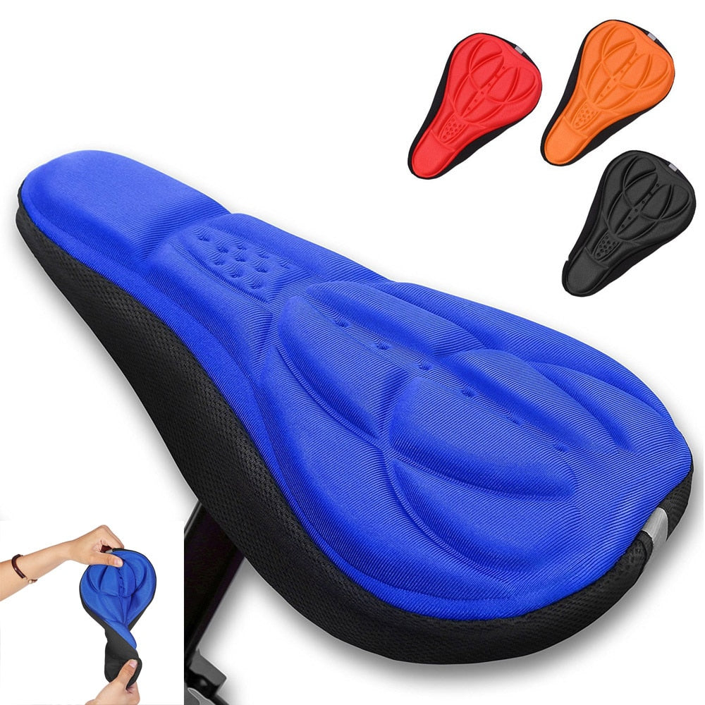 Comfortable Bike Seat Cover Ultra Soft 3D High Dense Memory Foam Bicycle Seat Cover-Bike Accessories-Fit Sports