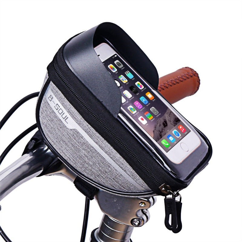 Bike Phone Bag Phone Holder Extra Storage Waterproof For Bike Fits 6.5" iPhone 11 Pro Max S10 Plus Or Smaller-Bike Accessories-Fit Sports