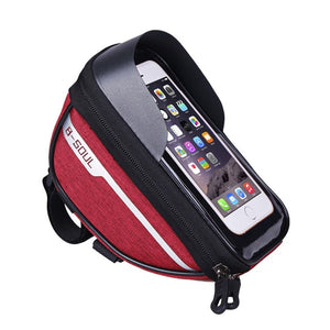 Bike Phone Bag Phone Holder Extra Storage Waterproof For Bike Fits 6.5" iPhone 11 Pro Max S10 Plus Or Smaller-Bike Accessories-Fit Sports