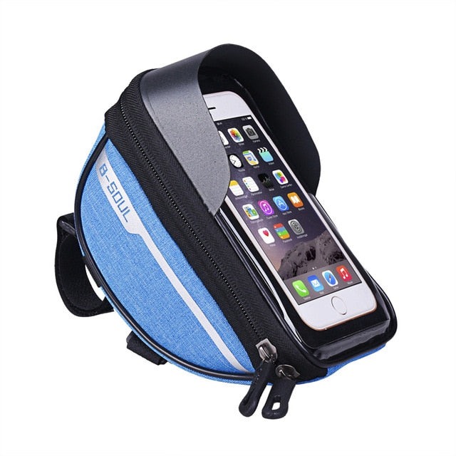 Bike Phone Bag Phone Holder Extra Storage Waterproof For Bike Fits 6.5" iPhone 11 Pro Max S10 Plus Or Smaller-Bike Accessories-Fit Sports
