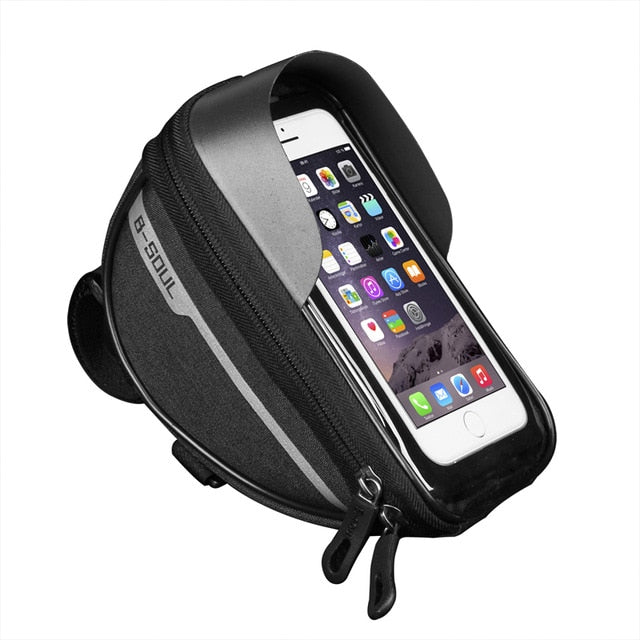 Bike Phone Bag Phone Holder Extra Storage Waterproof For Bike Fits 6.5" iPhone 11 Pro Max S10 Plus Or Smaller-Bike Accessories-Fit Sports
