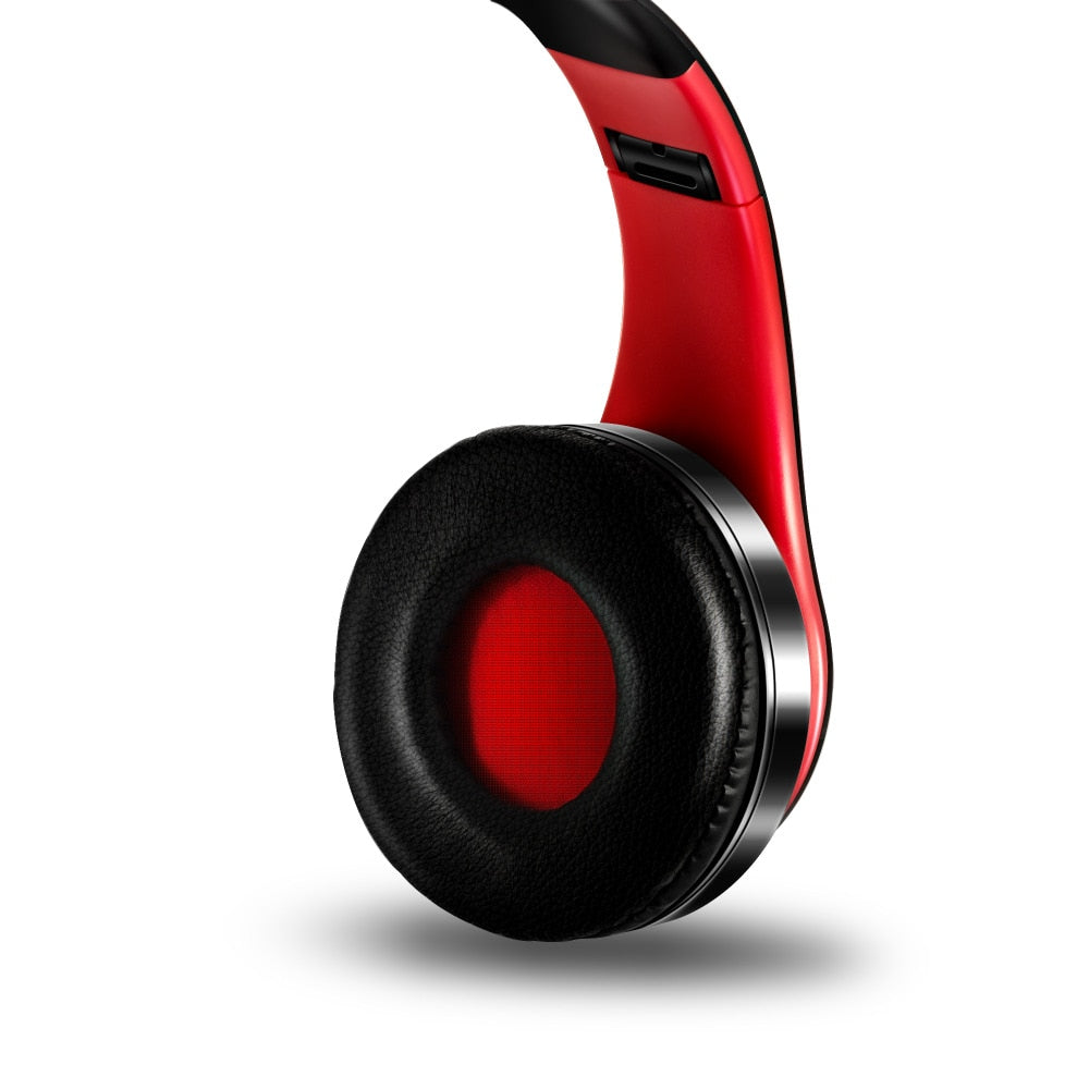 Bluetooth Headphones Wireless Headset with Microphone FM Radio MP3 Player Noise Cancelation Soft Comfortable-Bluetooth Headphones & Accessories-Fit Sports
