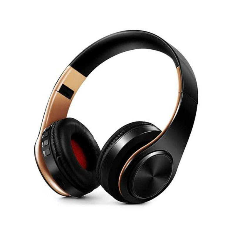 Bluetooth Headphones Wireless Headset with Microphone FM Radio MP3 Player Noise Cancelation Soft Comfortable-Bluetooth Headphones & Accessories-Fit Sports