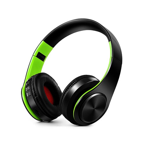 Bluetooth Headphones Wireless Headset with Microphone FM Radio MP3 Player Noise Cancelation Soft Comfortable-Bluetooth Headphones & Accessories-Fit Sports