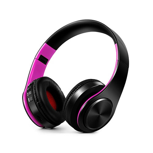 Bluetooth Headphones Wireless Headset with Microphone FM Radio MP3 Player Noise Cancelation Soft Comfortable-Bluetooth Headphones & Accessories-Fit Sports
