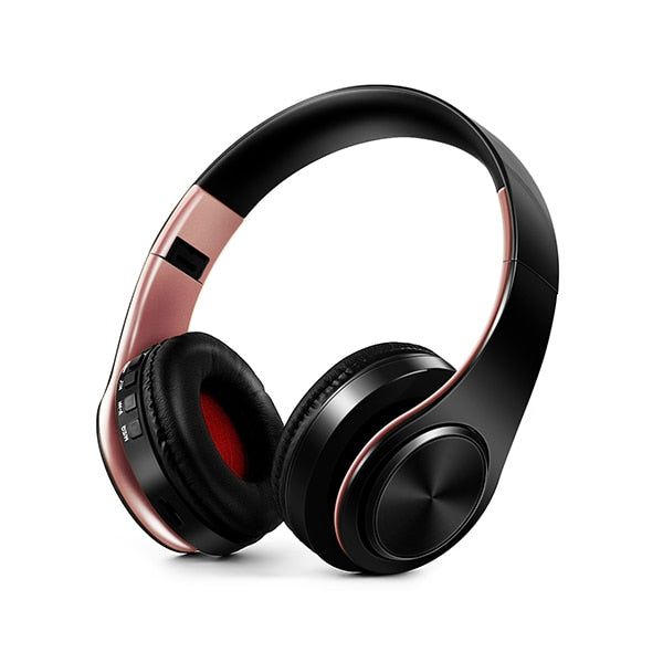 Bluetooth Headphones Wireless Headset with Microphone FM Radio MP3 Player Noise Cancelation Soft Comfortable-Bluetooth Headphones & Accessories-Fit Sports