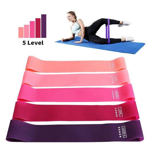 Resistance Bands Perfect For Strength Mobility Training Physical Therapy Pilates And Carry Bag-Fitness Accessories-Fit Sports