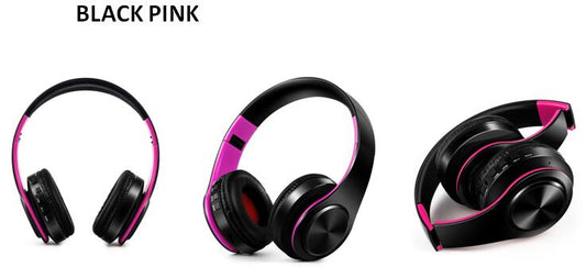 Bluetooth Headphones Wireless Headset with Microphone FM Radio MP3 Player Noise Cancelation Soft Comfortable-Bluetooth Headphones & Accessories-Fit Sports