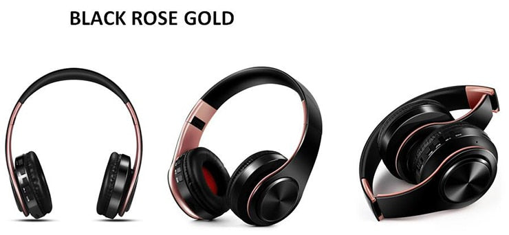 Bluetooth Headphones Wireless Headset with Microphone FM Radio MP3 Player Noise Cancelation Soft Comfortable-Bluetooth Headphones & Accessories-Fit Sports