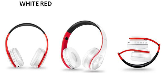Bluetooth Headphones Wireless Headset with Microphone FM Radio MP3 Player Noise Cancelation Soft Comfortable-Bluetooth Headphones & Accessories-Fit Sports