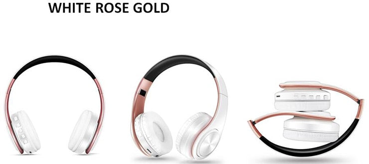 Bluetooth Headphones Wireless Headset with Microphone FM Radio MP3 Player Noise Cancelation Soft Comfortable-Bluetooth Headphones & Accessories-Fit Sports