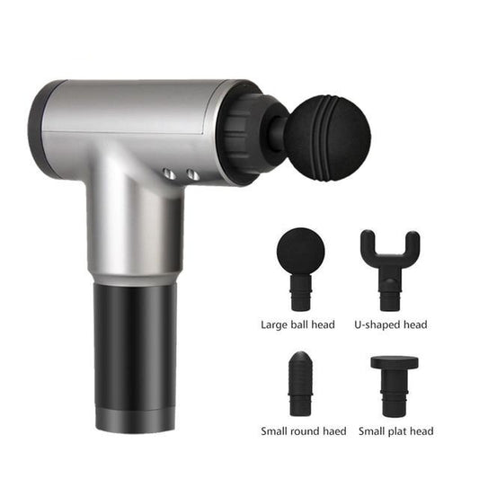 Massage Gun 3800 Rev Per Minute 6 Hrs Usage Quiet Percussion Gun 6 Speeds Cordless Handheld Massager for Deep Muscle Relaxation With Carry Bag-Massage Equipment-Fit Sports