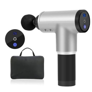 Massage Gun 3800 Rev Per Minute 6 Hrs Usage Quiet Percussion Gun 6 Speeds Cordless Handheld Massager for Deep Muscle Relaxation With Carry Bag-Massage Equipment-Fit Sports