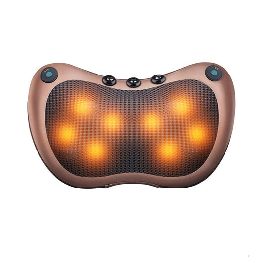 Shiatsu Back and Neck Massager Kneading Massage Pillow with Heat for Shoulder Pain Lower Back Calf Feet Use at Home-Massage Equipment-Fit Sports