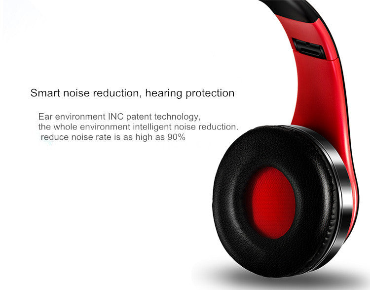 Bluetooth Headphones Wireless Headset with Microphone FM Radio MP3 Player Noise Cancelation Soft Comfortable-Bluetooth Headphones & Accessories-Fit Sports