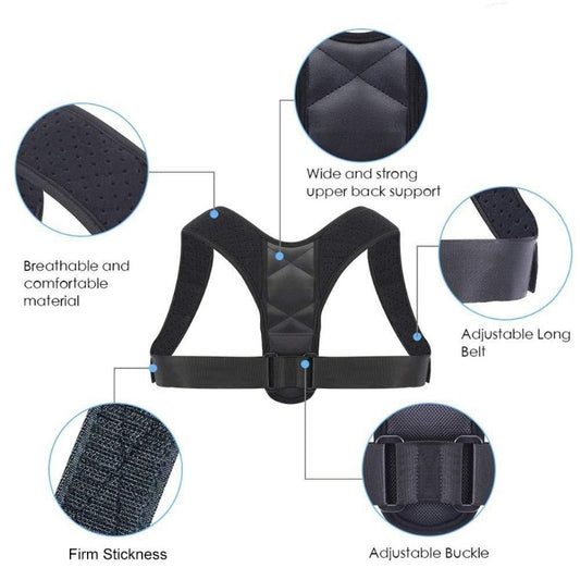 Posture Corrector Back Support Shoulder Support Reduce Shoulder Pain Clavicle Support Brace Unisex-Body Support-Fit Sports