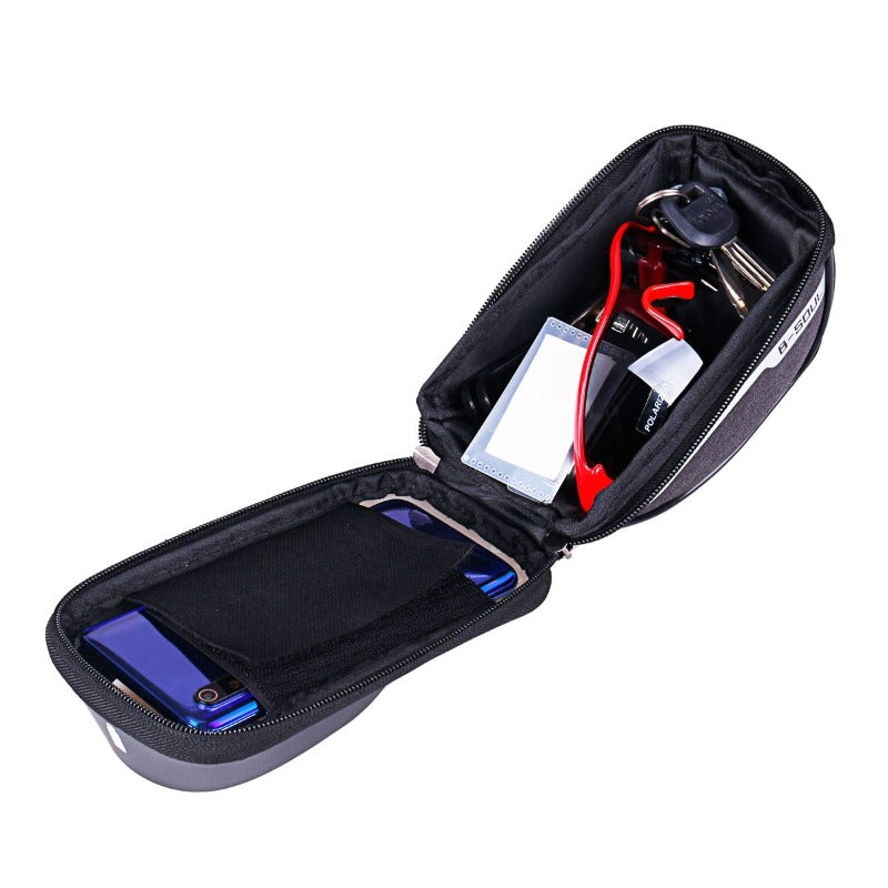 Bike Phone Bag Phone Holder Extra Storage Waterproof For Bike Fits 6.5" iPhone 11 Pro Max S10 Plus Or Smaller-Bike Accessories-Fit Sports