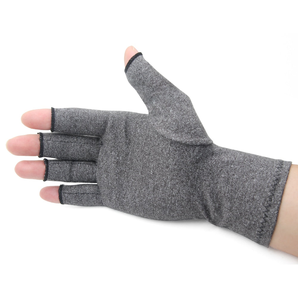 Compression Gloves Fingerless Design Breathable & Moisture Wicking Fabric Alleviate Arthritis Rheumatoid Pains Muscle Tension Unisex-Body Support-Fit Sports