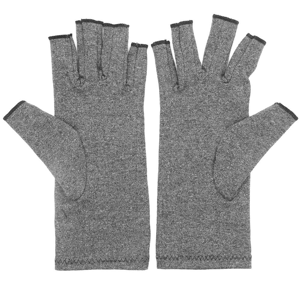 Compression Gloves Fingerless Design Breathable & Moisture Wicking Fabric Alleviate Arthritis Rheumatoid Pains Muscle Tension Unisex-Body Support-Fit Sports