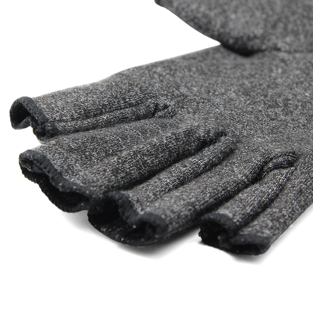 Compression Gloves Fingerless Design Breathable & Moisture Wicking Fabric Alleviate Arthritis Rheumatoid Pains Muscle Tension Unisex-Body Support-Fit Sports