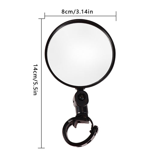 Universal Bike Mirror Easy Installation Rotate 180 Degree Fits Handle size From .59" To 1.37" Bicycle Accessories Rearview Mirror-Bike Accessories-Fit Sports