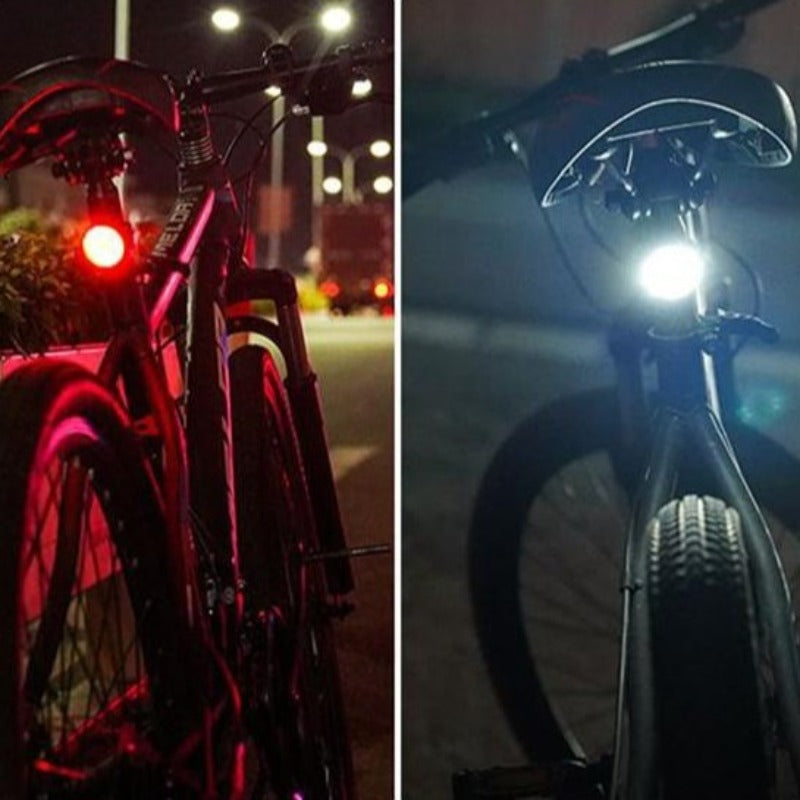 Bike Light Mini LED Bicycle Tail Light And Bike Head Light USB Chargeable Waterproof Safety Warning Cycling Light-Bike Accessories-Fit Sports