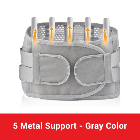 Back Support Belt With 3 Steel Stays Relief for Back Pain Herniated Disc Sciatica Scoliosis Lumbar Support Breathable Mesh Design-Body Support-Fit Sports