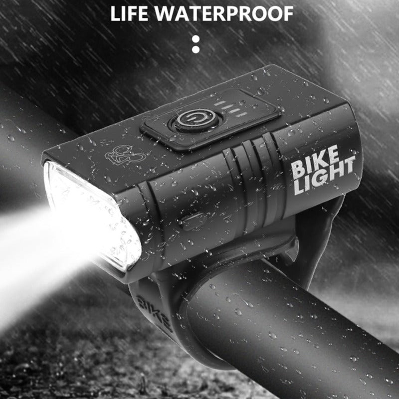 Bright LED Bike Light USB Rechargeable With Bright Tail Light Option 1000MAh lithium battery Multi Purchase Bicycle Light-Bike Accessories-Fit Sports