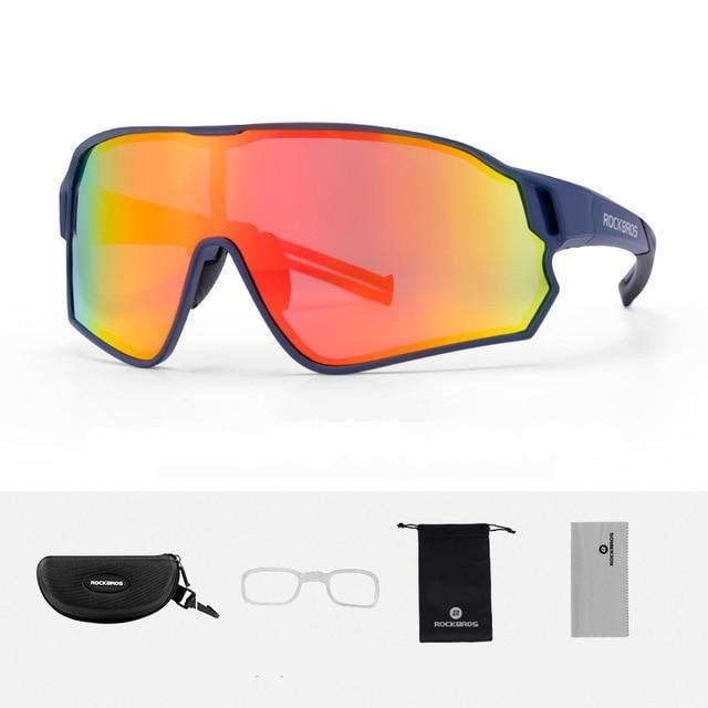 Polarized Sports Prescription Frame Sunglasses with 5 Interchangeable Lenses With UV400 Protection-Bike Accessories-Fit Sports